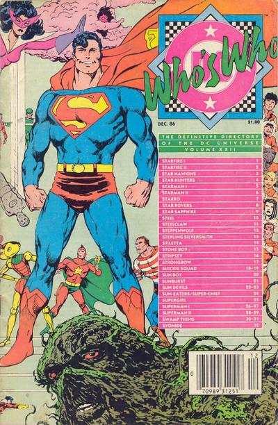 Who's Who: The Definitive Directory of the DC Universe #22, VF (Stock ph...