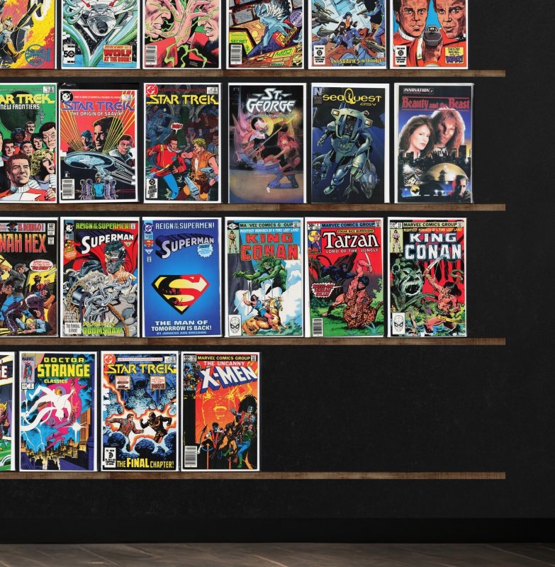 Huge Lot 140+ Comics with Star Trek, Team Titans, X-Factor, Micronauts & More!