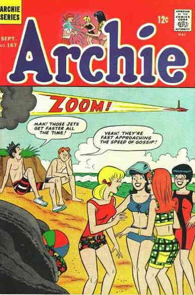 Archie 167 Vg Archie Low Grade Comic Beach Bikini Comic Books Silver Age Archie Comics 