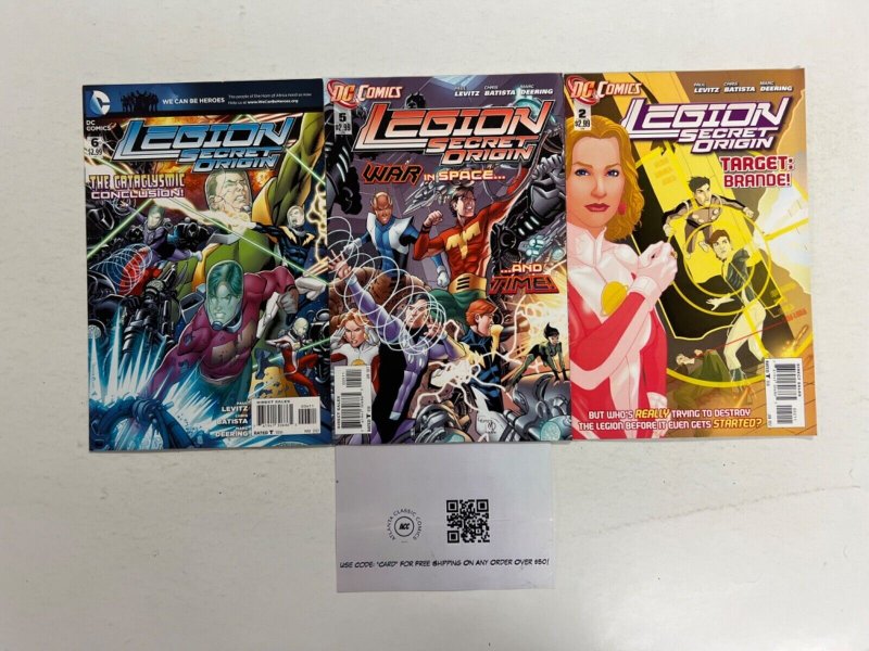 3 Legion DC Comic Books # 2 5 6 Batman Superman Wonder Woman Robin 55 JS44