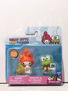 KEROPPI & MY MELODY | 2 FIGURE PACK | SANRIO HELLO KITTY & FRIENDS | NEW IN BOX