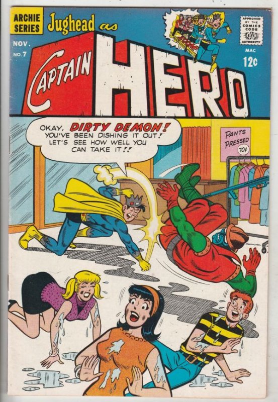 Jughead As Captain Hero #7 (Nov-67) VF/NM High-Grade Captain Hero