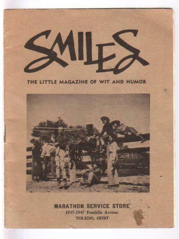 Smiles 1940's-Little Magazine of Wit & Humor-giveaway promo-rare-VG