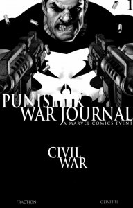 Punisher War Journal (2007) #1 NM Black and White Variant Cover