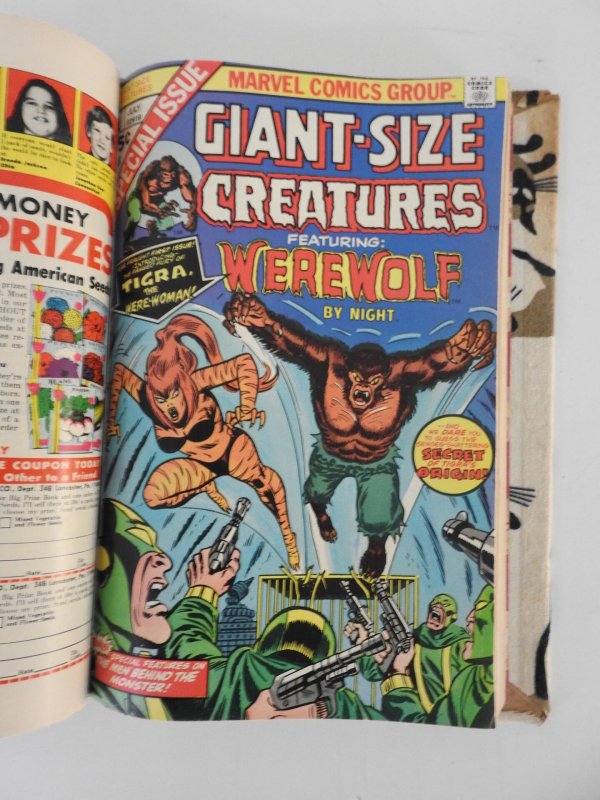 The Cat #1-4, (1972) Chillers G.S. #1 #3-7 Marvel Premiere #42 Bound One Volume!