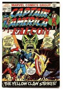 CAPTAIN AMERICA  #165 comic book-Falcon-Yellow Claw-1973