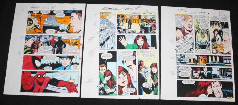 Amazing Spider-Man Annual #19 Complete 39 Page Story of Color Guide Art - 1985