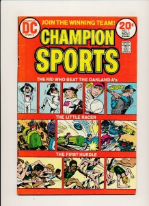 DC Set of 2-CHAMPION SPORTS #1 & #2 1973  FINE  (PF895)