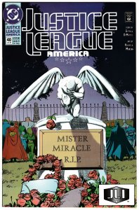 Justice League America #40 (DC,1990) FN+