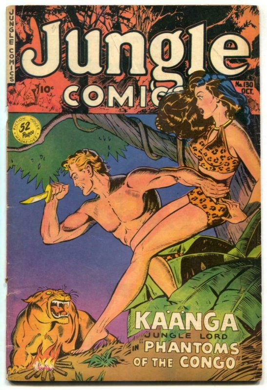 Jungle Comics #130 1950-Kaanga Phantoms of Congo VG-