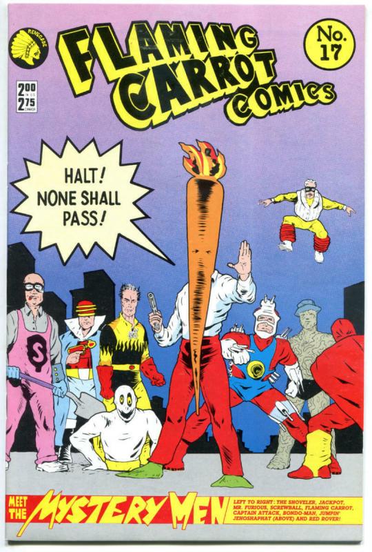 FLAMING CARROT #17, VF+, Bob Burden, Renegade, Mystery Men,1984,more FC in store