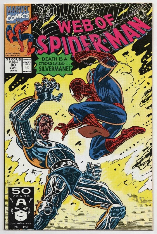 Web of Spider-Man #80 VINTAGE 1991 Marvel Comics