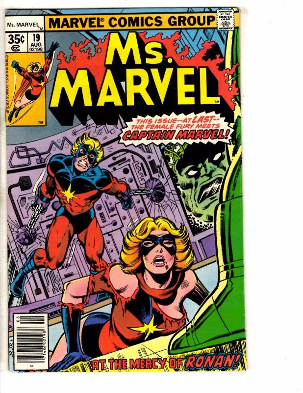 Ms. Marvel # 19 VF Marvel Comic Book Ronan Kree Romita Sr. & Jr. Avengers J265