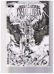 John Carter Of Mars #  11 F   Incentive Jonathan Lau Black & White Cover