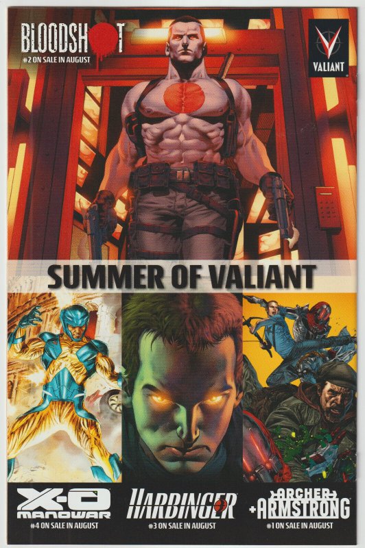 Archer & Armstrong #1 (Aug 2012, Valiant), NM condition (9.4), third print