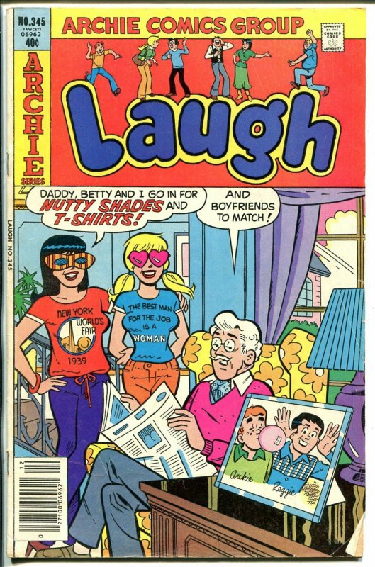 Laugh #345 1979-Archie-Betty-Veronica-nutty clothes-FN