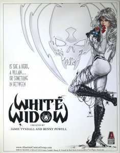 WHITE WIDOW Print Advertisement Lightweight Paper Tyndall - 2020 Absolute Comics