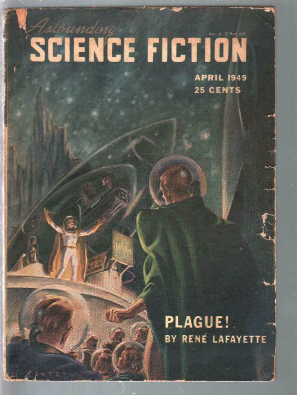 Astounding Science Fiction 4/1949-L Ron Hubbard as Rene La Fayette-pulp ficti...