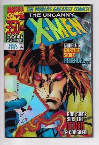 Uncanny X-Men #350 - Holofoil Cover / Gambit (Marvel, 1997) - VF/NM