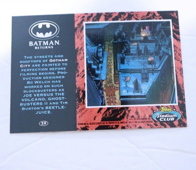 1992 Batman Returns Stadium Club #29