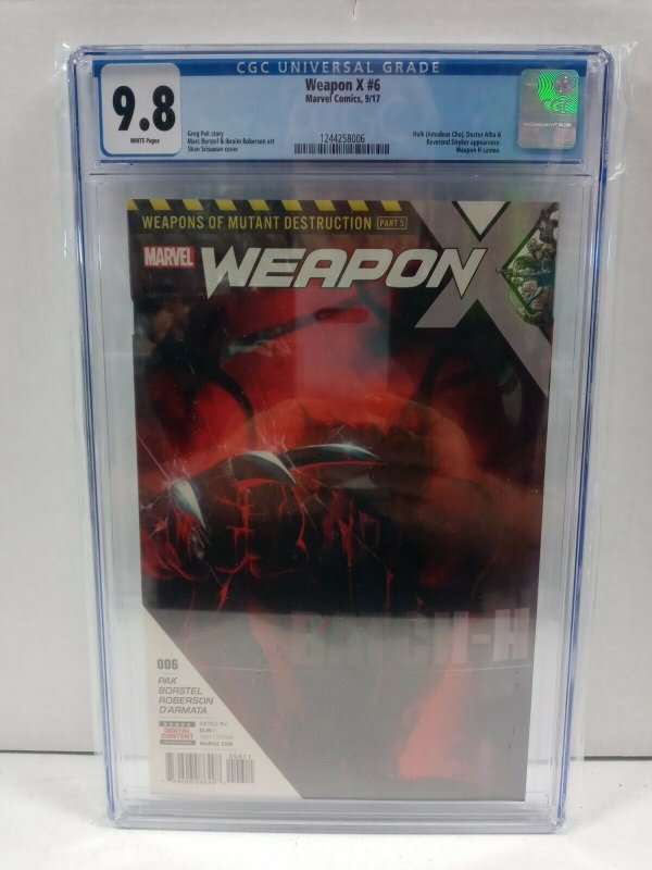 Weapon X #6A Skan Variant CGC 9.8 2017 