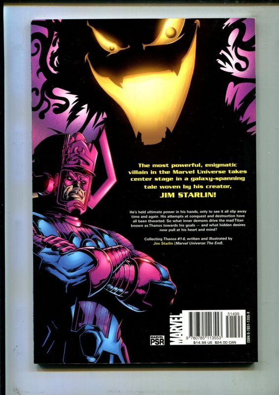 Thanos: Epiphany Vol .4 - Signed Jim Starlin - TPB - (9.2ob) 2004