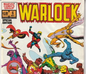 Warlock Special Edition # 6  Thanos, Avengers, Spiderman, The Thing !!