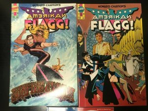 HOWARD CHAYKIN 3PC LOT (FN) AMERICAN FLAGG!! 1988-89