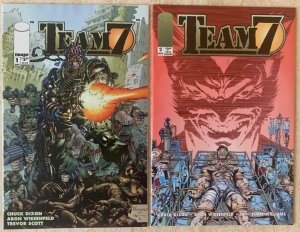 TEAM 7 1-4 + DEAD RECKONING 1-3 + OBJECTIVE HELL 1-3 | 11 TOTAL | VF TO VF/NM