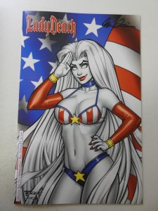 Lady Death: Oblivion Kiss #1 Independence Nice Edition NM Cond! Signed W/ COA!