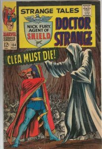 Strange Tales #154 ORIGINAL Vintage 1967 Marvel Comics Dr Strange Clea
