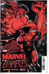 MARVEL ZOMBIES BLACK WHITE BLOOD #1 LEINEL YU VAR