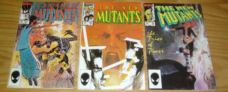 New Mutants #25 26 27 VF/NM first appearance of david haller (LEGION FX SHOW)