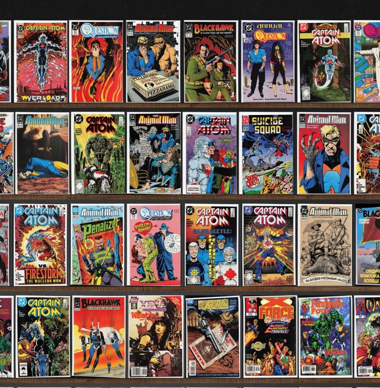 Huge Lot 150+ Comics with Captain Atom, Animal Man, Blackhawk & More!