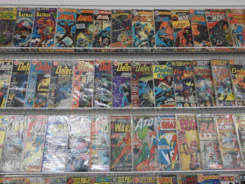 Huge Lot 120+ Silver/Bronze Comics W/ Batman, Detective Comics, +More! Avg GD+