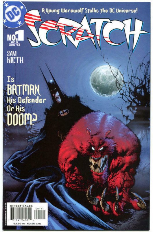 SCRATCH #1, NM+, Sam Kieth, Batman, Monsters, Werewolf, 2004