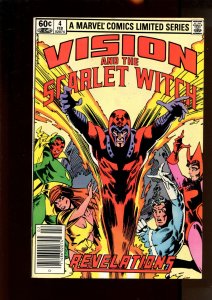 Vision & The Scarlet Witch #4 - Rick Leonardi Cover Art! (6.5/7.0) 1983