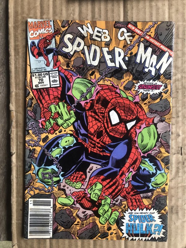 Web of Spider-Man #70 Newsstand Edition (1990)