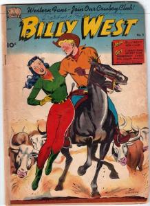 Billy West #3 (Sep-49) GD Affordable-Grade Billy West