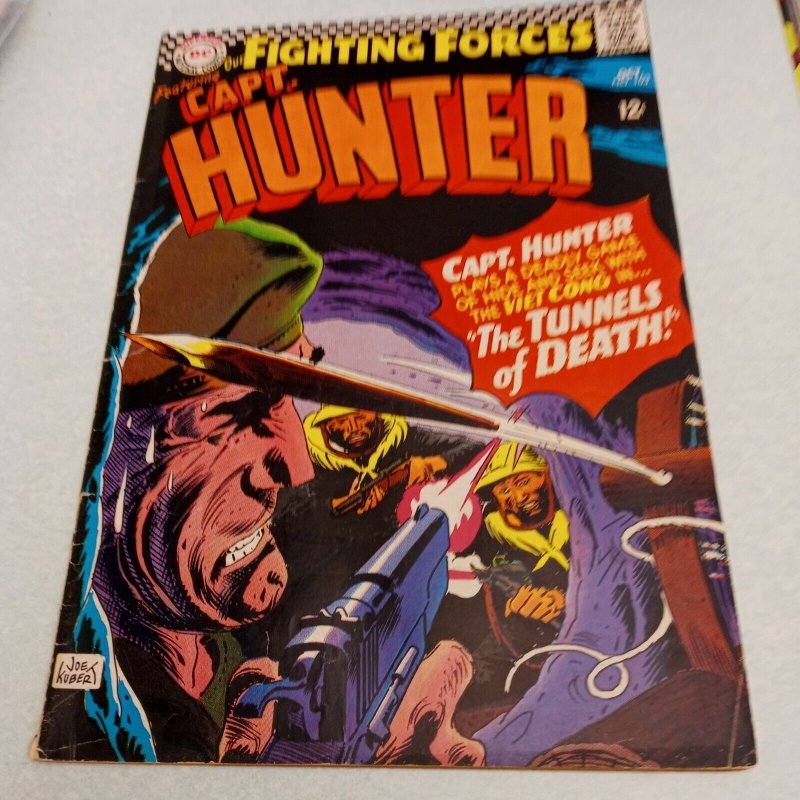 Our Fighting Forces #103 dc comics 1966 Silver age capt hunter war classic