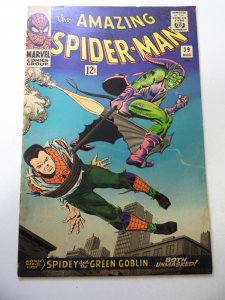 The Amazing Spider-Man #39 (1966) VG- Condition 1 1/4 tear fc, moisture stains