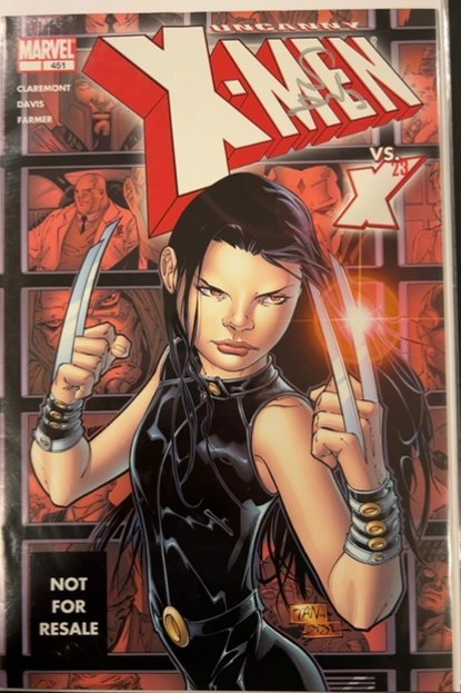 The Uncanny X-Men #451 Marvel Legends Cover (2004) X-Men 