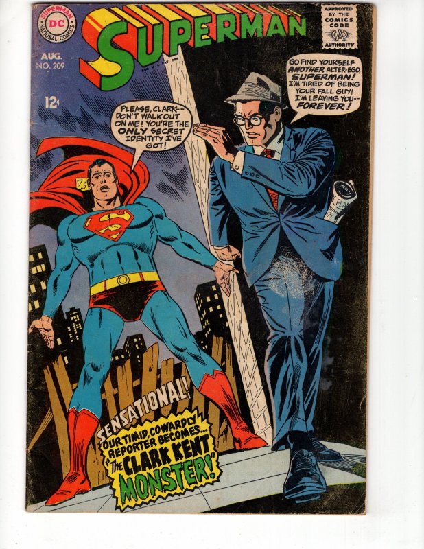 Superman #209  (1968) ID#NN