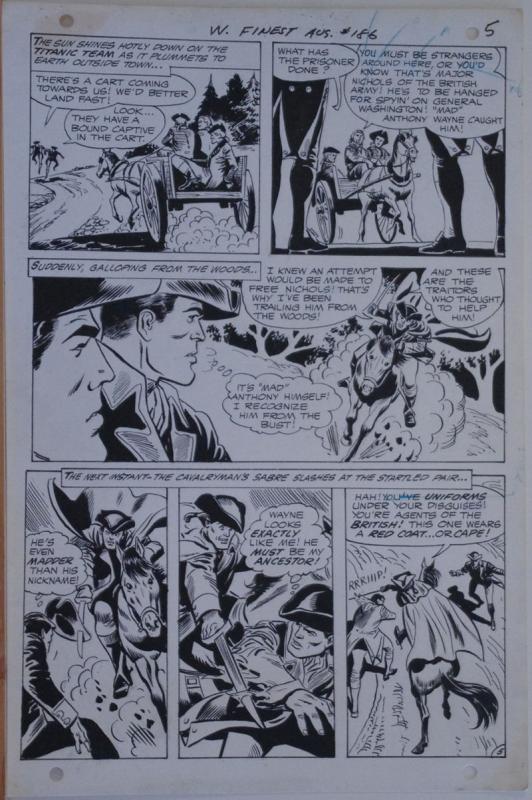 ROSS ANDRU / ESPOSITO original art, WORLD'S FINEST #186, 1969, Mad Anthony Wayne