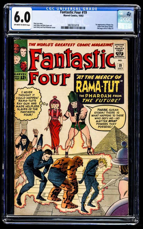 Fantastic Four #19 (1963) CGC Graded 6.0 - 1st Rama-Tut (Kang)
