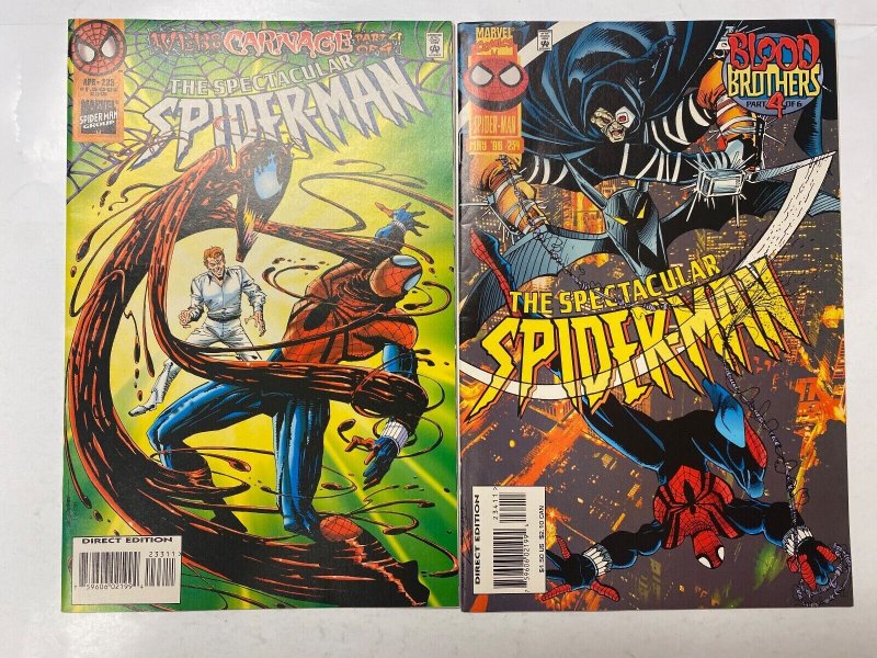 4 Spectacular Spider-Man MARVEL comic books #233 234 237 238 81 KM14