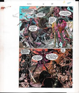 Conan #2 p.10 Color Guide Art - Warriors Prepare for Battle