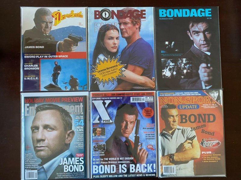 James Bond 007 Mag Lot 8.0 VF 