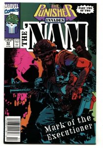 The 'Nam #53 1990 Marvel Origin of Punisher skull -Newsstand