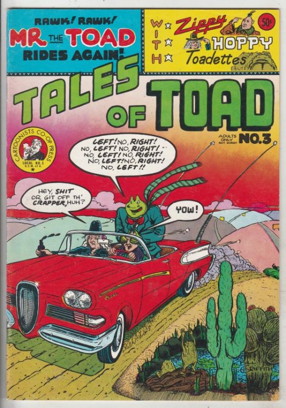 Tales Of The Toad #3 (Jan-73) VF/NM Mid-High-Grade Mr.Toad, Zippy The Pinhead